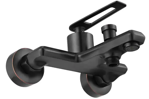 Змішувач для ванни та душу REA BLADE OLD BLACK чорний настінний (REA-B9975) Змішувач для ванни та душу REA BLADE OLD BLACK чорний настінний (REA-B9975)
