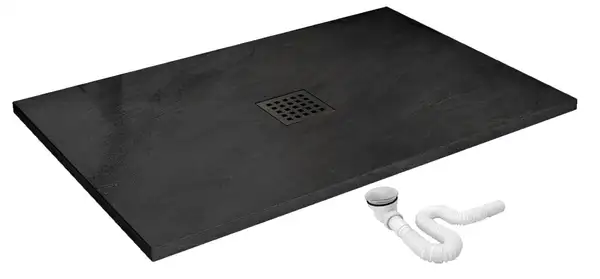 Душевой поддон REA ROCK 80X120 BLACK (REA-K4579)