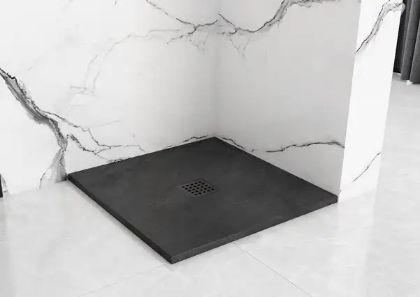 Душевой поддон REA ROCK 90X90 BLACK (REA-K4581)