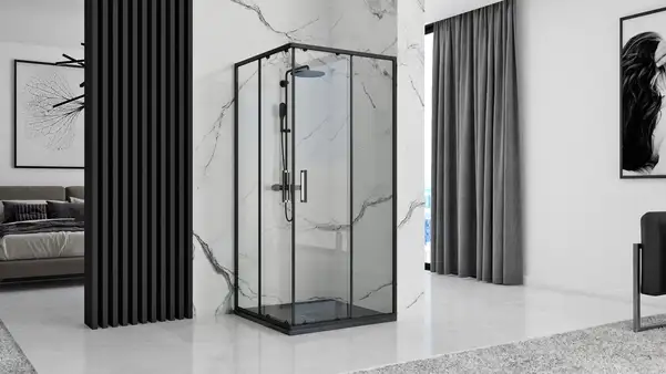 Душевой поддон REA ROCK 90X90 BLACK (REA-K4581)
