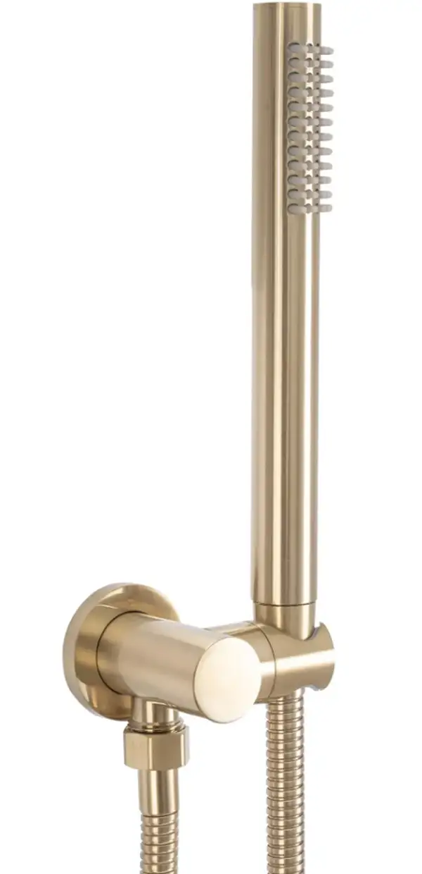 Душевая система с термостатом REA MILER BRUSHED GOLD + BOX скрытого монтажа (REA-P6716)
