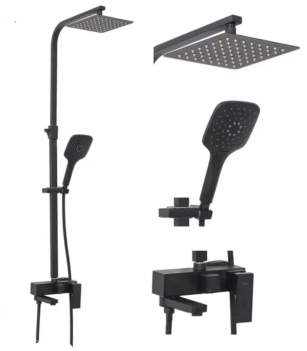 Rea FORT BLACK MAT Душовий гарнітур, чорний (REA-P9861) Rea FORT BLACK MAT Душовий гарнітур, чорний (REA-P9861)