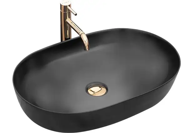 Умывальник (раковина) REA CLEO BLACK MAT накладной черный (REA-U0035)