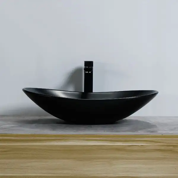 Умывальник (раковина) REA ROYAL 60 BLACK MAT накладной черный (REA-U0442) Умывальник (раковина) REA ROYAL 60 BLACK MAT накладной черный (REA-U0442)