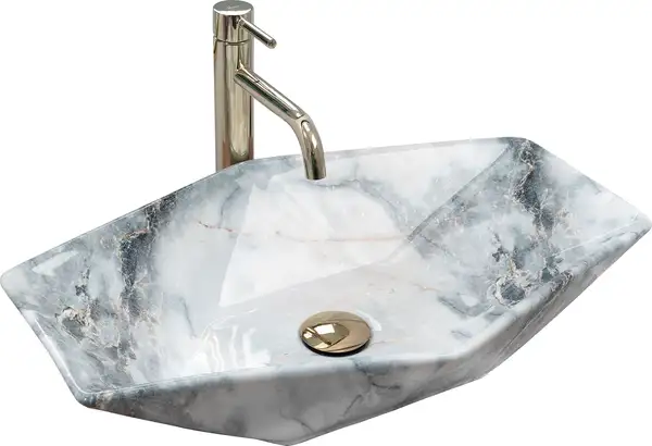 Умывальник (раковина) REA VEGAS GRANIT SHINY накладной гранит (REA-U5602)