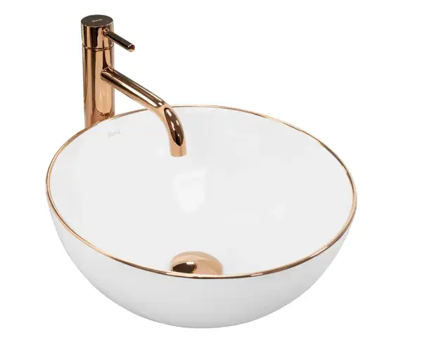 Rea Stella Rose Gold Edge Умивальник накладний (REA-U7444)