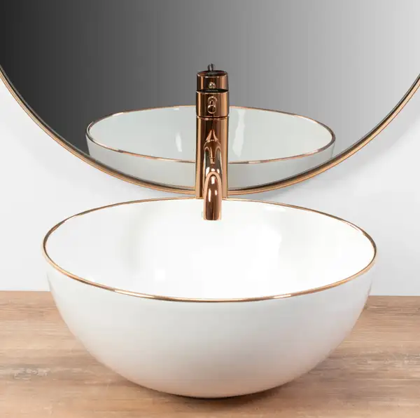 Rea Stella Rose Gold Edge Умивальник накладний (REA-U7444)