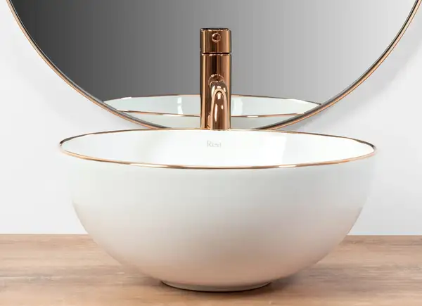 Rea Stella Rose Gold Edge Умивальник накладний (REA-U7444)