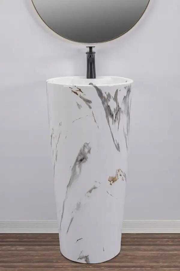 Умывальник (раковина) REA BLANKA MARBLE напольный (REA-U8704)