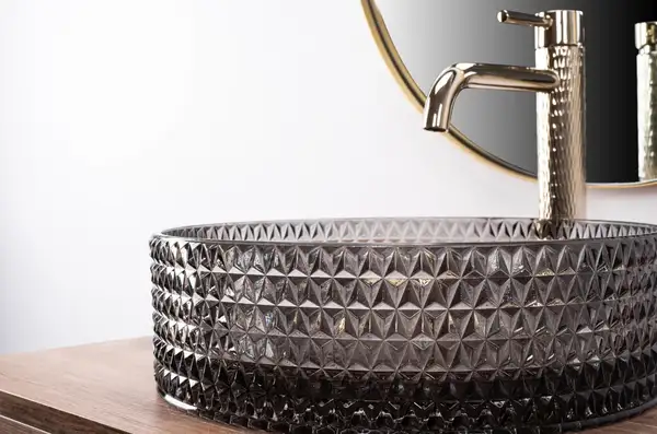 Умывальник (раковина) REA CRISTAL BLACK накладной (REA-U9671)