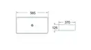 Умывальник (раковина) MEXEN CATIA 58 WHITE (MEX-21315800)