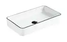 Умывальник (раковина) MEXEN NADIA 60 WHITE BLACK EDGE накладной белый (MEX-21616007)
