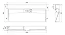 Умывальник (раковина) MEXEN AVA 100 BLACK MATT B/O накладной подвесной (MEX-23011070)
