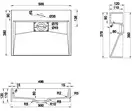 Умывальник (раковина) MEXEN AVA 50 WHITE 1/O накладной подвесной (MEX-23015001)