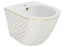Подвесное биде MEXEN LENA WHITE DIAMOND GOLD (MEX-35224809)