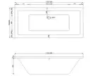 Ванна встраиваемая MEXEN CUBE WHITE 170x75 акриловая (MEX-55051707500)
