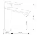 Смеситель для раковины MEXEN ROYO WHITE низкий (MEX-72200-20)