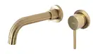 Смеситель для раковины (умывальника) REA LUNGO LONG BRUSHED GOLD + BOX скрытого монтажа (REA-B4109)