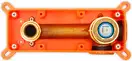 Смеситель для раковины (умывальника) REA LUNGO LONG BRUSHED GOLD + BOX скрытого монтажа (REA-B4109)