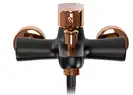 Смеситель для ванны и душа REA MILD BLACK ROSE GOLD черный\розовое золото (REA-B4813)