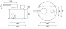 Смеситель для ванны и душа REA LUNGO WHITE MATT + BOX скрытого монтажа (REA-B6440)