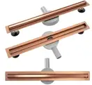 Трап для душа REA NEO SLIM PRO BRUSHED COPPER 70 см. (REA-G0651)