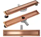 Трап для душа REA PURE NEO BRUSHED COPPER 80 см. (REA-G8022)