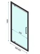 Дешевая дверь REA RAPID SWING CHROME 90 (REA-K5606)
