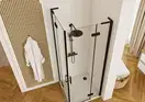 Душевая кабина REA HUGO BLACK 80*80 двойная (REA-K6600)