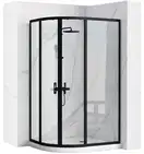 Душевая кабина REA LOOK BLACK 80х100 (REA-K7900)