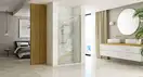 Душевая дверь REA HUGO BRUSHED GOLD 90 (REA-K8411)