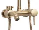 Душевой гарнитур REA LUIS BRUSHED GOLD с изливом (REA-P7051)