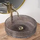 Умивальник (раковина) REA CRISTAL GREY накладний (REA-U0277)