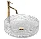 Умивальник (раковина) REA CRISTAL TRANSPARENT 40 накладний (REA-U0284)
