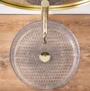 Умивальник (раковина) REA CRISTAL TRANSPARENT 40 накладний (REA-U0284)
