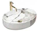 Rea Queen Thunder Умывальник накладной, мрамор (REA-U4101)