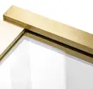Шторка для ванны REA ELEGANT BRUSHED GOLD 70 постоянная (REA-W6600)