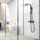 Душевой гарнитур Yoka GOBA 30 BLACK черный с термостатом (BP.GOBA-THERM-30-BLK)