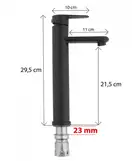 Змішувач для раковини (умивальника) Yoka SENA 36 BLACK (BU.SENA-36-BLK)