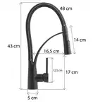 Смеситель для кухни Yoka ZEFIR BLACK черный (BZ.ZEFIR-BLK)