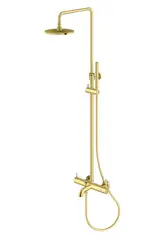 Kohlman Axel Gold Душевой гарнитур с изливом (QW277AGD)