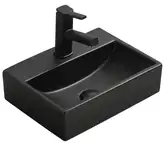 Умывальник (раковина) MEXEN MINI 40 BLACK MATТ накладной подвесной (MEX-21094085)