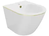 Подвесное биде MEXEN LENA WHITE GOLD EDGE (MEX-35224805)