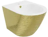 Подвесное биде MEXEN LENA WHITE GOLD с узором (MEX-35224808)