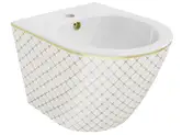 Подвесное биде MEXEN LENA WHITE DIAMOND GOLD (MEX-35224809)