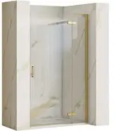 Душевая дверь REA HUGO BRUSHED GOLD 80 (REA-K8410)