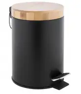 Корзина для мусора YOKA BIN BLACK BAMBOO 3л. для ванной комнаты (CH.BIN-BLK)