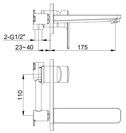 Kohlman Texen Смеситель для раковины, хром (QW185T)
