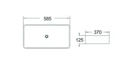 Умывальник (раковина) MEXEN CATIA 58 WHITE (MEX-21315800)