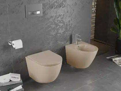 Подвесной унитаз MEXEN LENA CAPPUCCINO MATT (MEX-30224064) Подвесной унитаз MEXEN LENA CAPPUCCINO MATT (MEX-30224064)